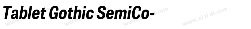 Tablet Gothic SemiCo字体转换